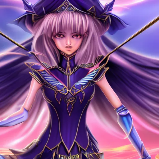 Image similar to beautiful dark magician girl, full body, mystical, ultra detailed, 4k