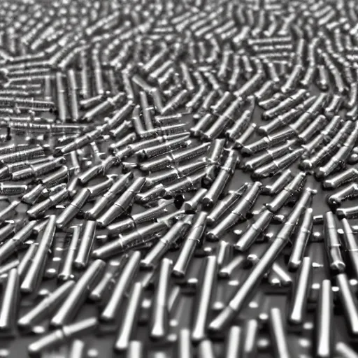 Prompt: bullets laid out to look like a peace sign, ultra realistic, 8 k, highly detailed