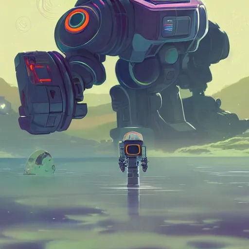 Prompt: floating robot sentinel enjoying picking up flower on infested planet in no man's sky video game colorful, fantasy, intricate, highly detailed, digital painting, hq, trending on artstation, illustration, style of stanley artgerm and greg rutkowski and dan mumford