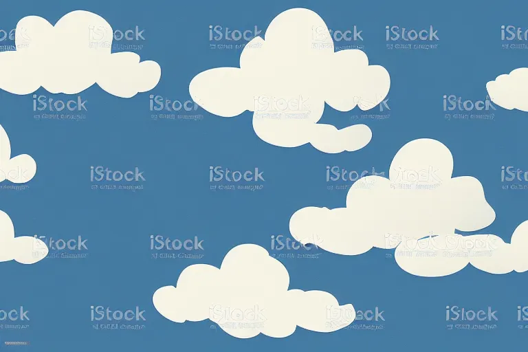 Prompt: clean cel shaded vector art, smoke shaped clouds, blue sky