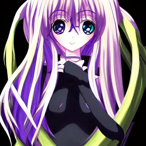 Image similar to an anime girl with 4 eyes, she has four eyes. Four eyed anime waifu, pixiv