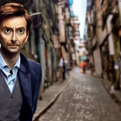 Prompt: David Tennant as the Doctor in Brazil