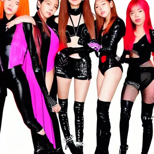 Prompt: blackpink as Spiderwoman