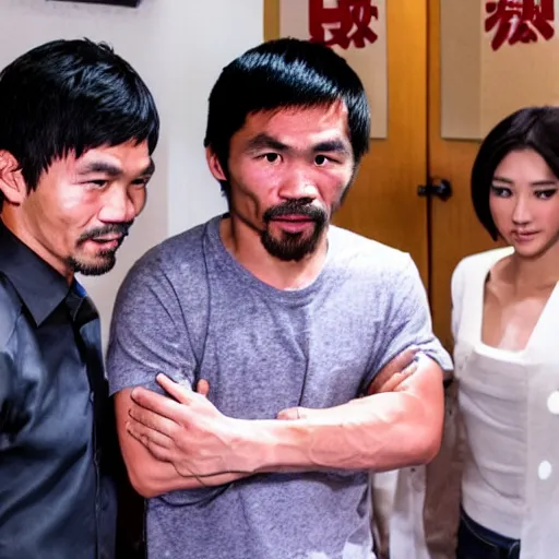 Image similar to ashita no joe with manny pacquiao as the main character