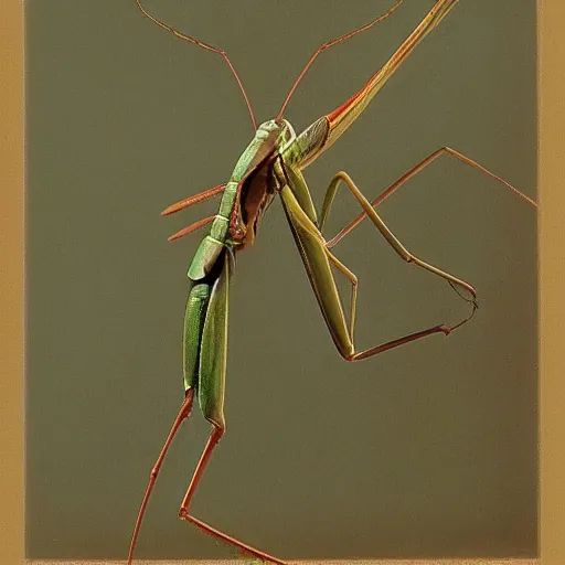 Prompt: Praying Mantis, Orientalist