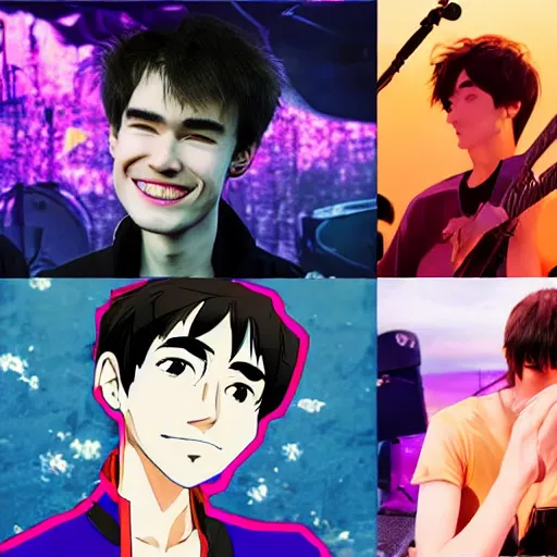 Image similar to jacob collier anime