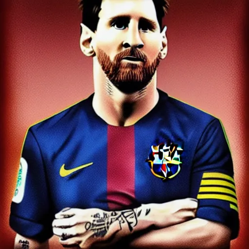 Prompt: Lionel Messi portrait, photorealistic