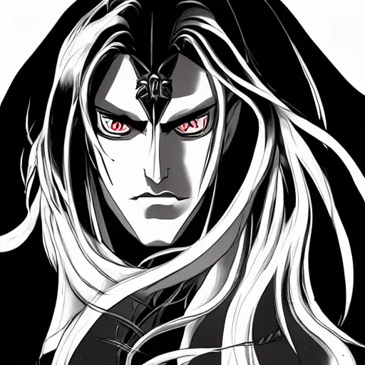 Image similar to alucard, symmetric face, styling, fancy, elegant, gorgeous, beautiful, fine detail, magnificent