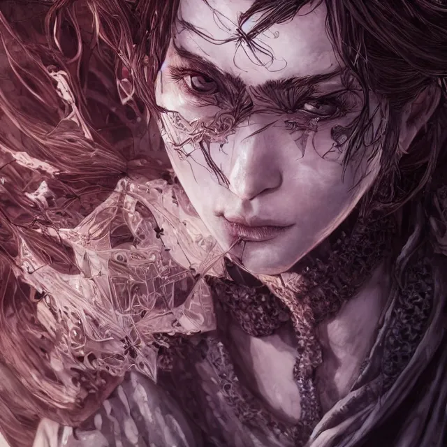 Prompt: the portrait of neutral evil fallen knight vagabond as absurdly beautiful, conniving, elegant, sophisticated, young woman, an ultrafine hyperdetailed illustration by kim jung gi, irakli nadar, intricate linework, bright colors, octopath traveler, final fantasy, unreal engine 5 highly rendered, global illumination, radiant light, detailed and intricate environment