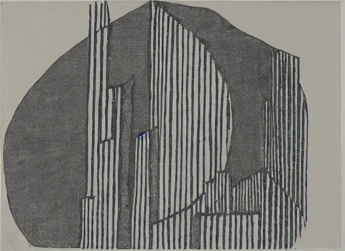 Image similar to Architectural etching by Ben Nicholson