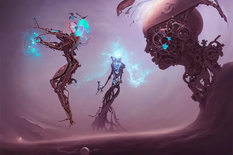 Image similar to Biomechanical Astral Projection Device by Peter Mohrbacher