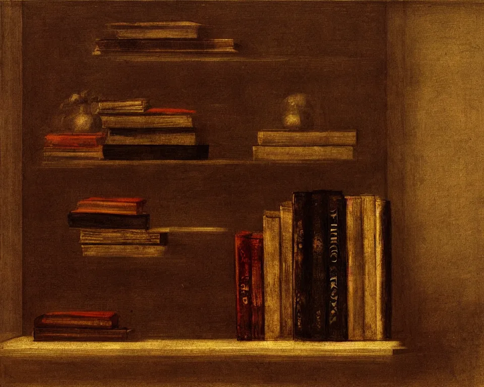 Image similar to a bookshelf speaker by Raphael, Goya, and Tintoretto. detailed, trending on artstation.