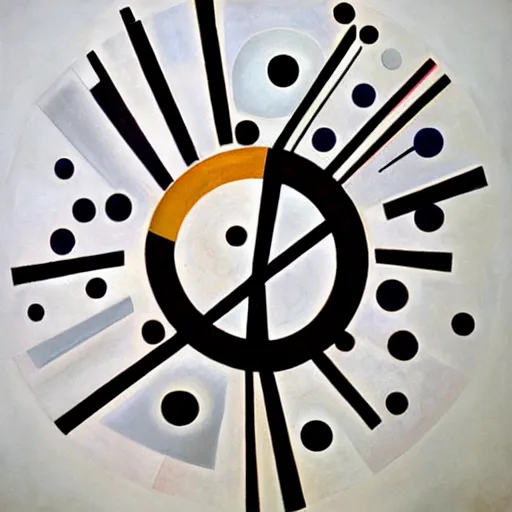 Image similar to abstract circle art by vasily kandinsky, piet mondrian, kazimir malevich, lyubov popova, inspirational, award winning