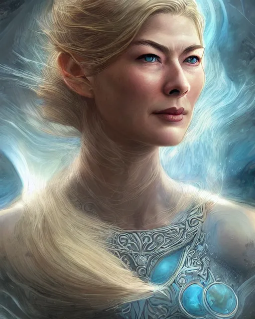 rosamund pike as aes sedai moraine damodred, fantasy | Stable Diffusion ...