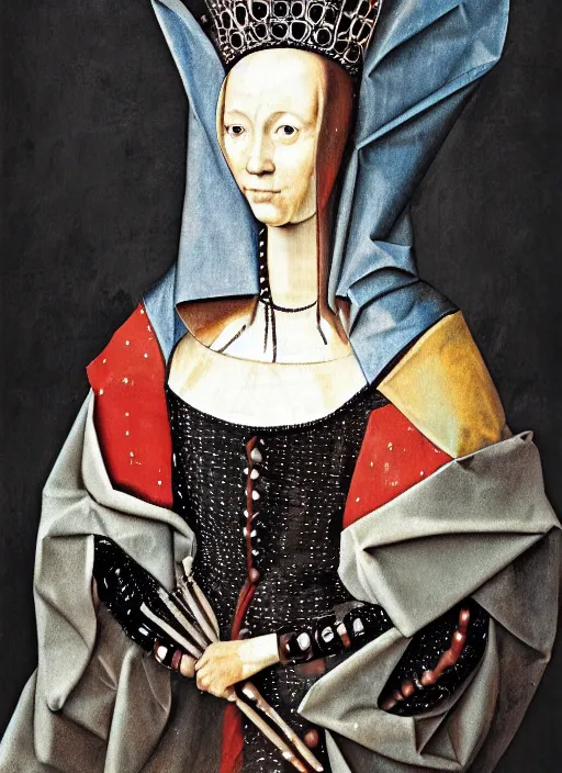 Prompt: queen elizabetth I painted by hieronymus bosch, detailed digital art, trending on Artstation