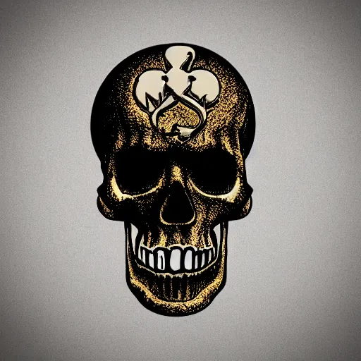 Image similar to death metal themed skull shaped microphone vector logo for a record label, dark, horrorcore, grunge, dark forest, ent, symmetrical golden ratio