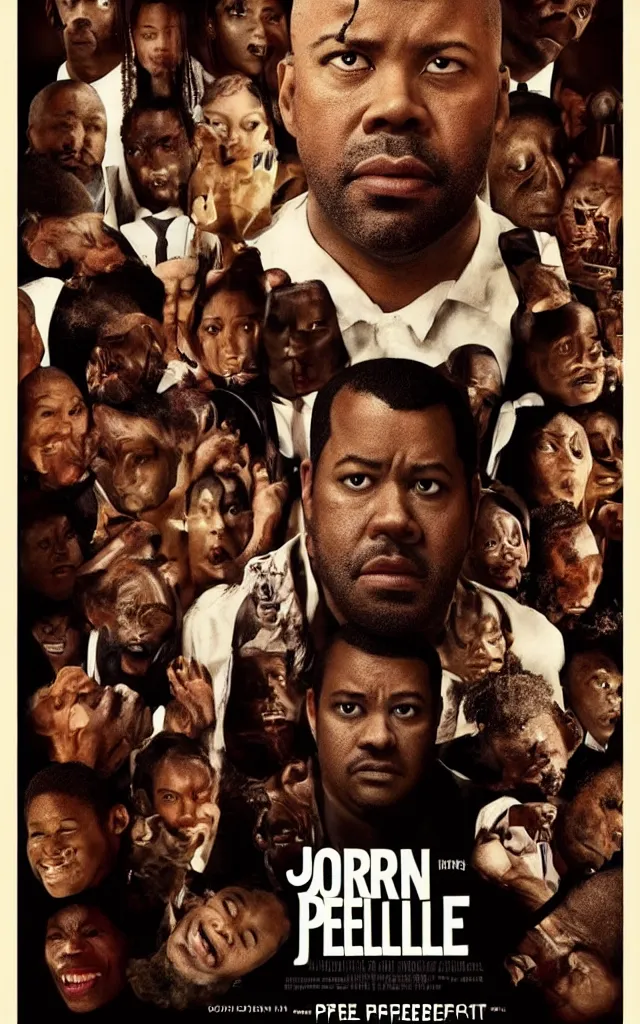 a poster for the new jordan peele movie showing the Stable Diffusion