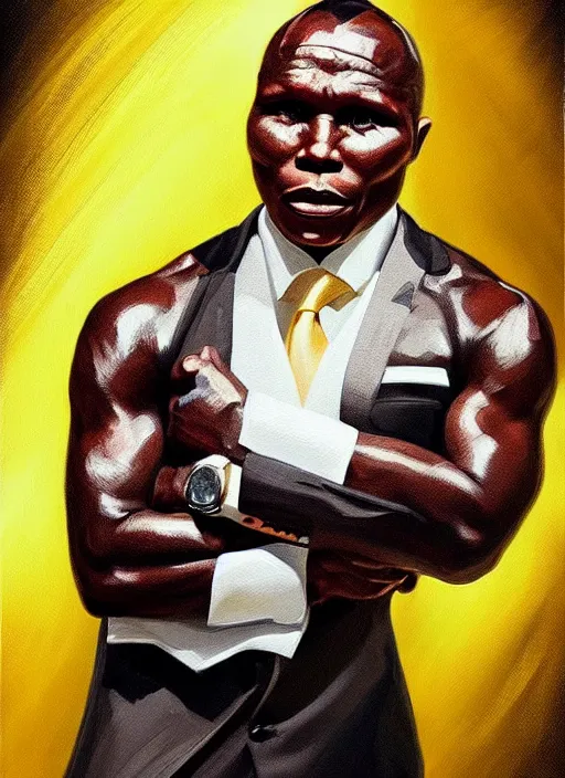 Image similar to chris eubank sr portrait, simply the best intricate, elegant, highly detailed, digital painting, artstation, concept art, smooth, sharp focus, illustration,