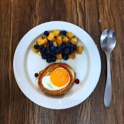 Prompt: champion's breakfast for instagram