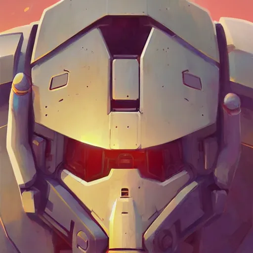 Image similar to face icon stylized minimalist mechwarrior, loftis, cory behance hd by jesper ejsing, by rhads, makoto shinkai and lois van baarle, ilya kuvshinov, rossdraws global illumination