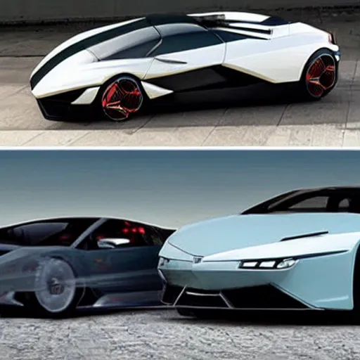 Image similar to concept car prototype between a Dacia and a Lamborghini