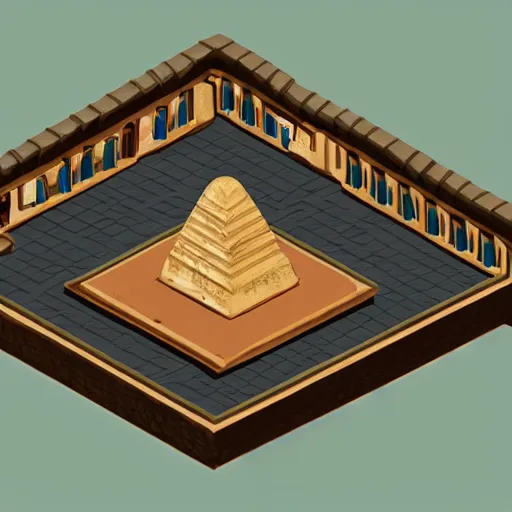 Prompt: “isometric egyptian tomb”