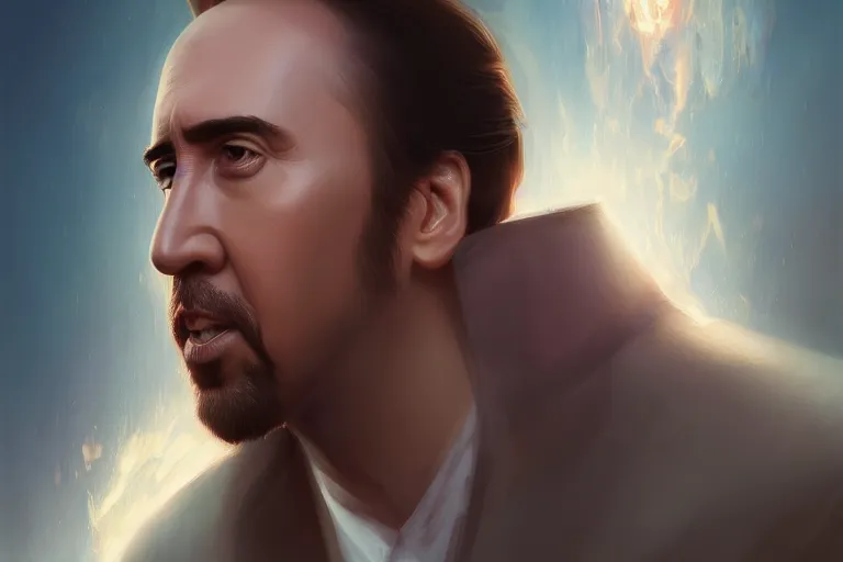 Image similar to nicholas cage reincarnated as a toaster, charlie bowater, artgerm, ilya kuvshinov, krenz cushart, ruan jia, realism, ultra detailed, 8 k resolution