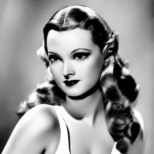 Image similar to black and white Hollywood photography of Zelda by George Hurrell