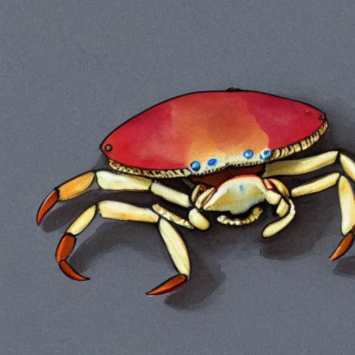 Image similar to crab in a top hat