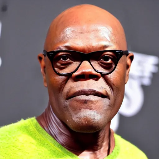 Image similar to Samuel L. Jackson as Shrek