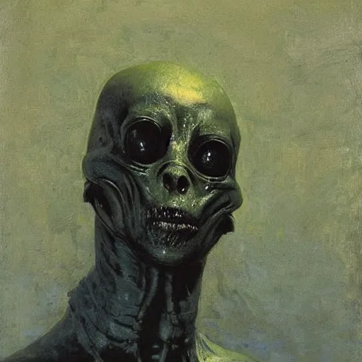 Image similar to alien by ilya repin