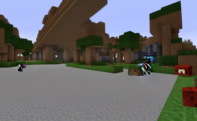 Prompt: MINECRAFT, scary , disgusting, screenshot from gameplay, disgusting