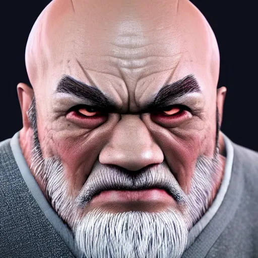 Prompt: heihachi mishima as a real person, hyper realism, 8 k