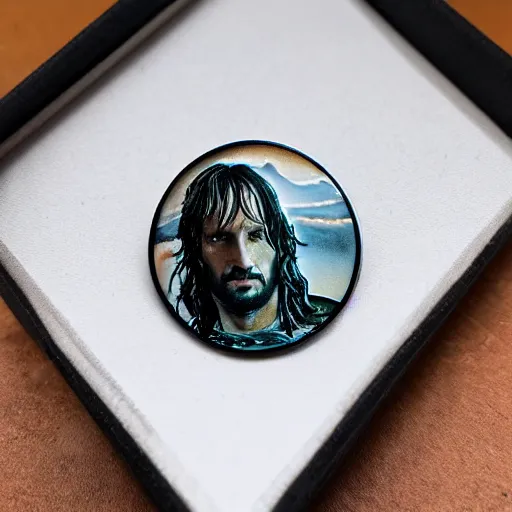 Image similar to aragorn enamel pin