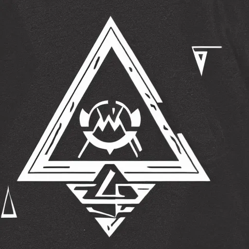 Image similar to t - shirt design that says echo alternative. with a triangle. alternative rock music style.