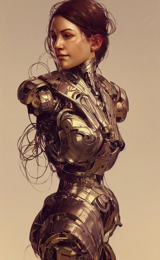 Prompt: The most advanced humanoid robot, smooth, evolved, amazing technology, intricate, upper body, highly detailed, digital painting, artstation, concept art, sharp focus, cinematic lighting, illustration, art by artgerm and greg rutkowski, alphonse mucha, cgsociety