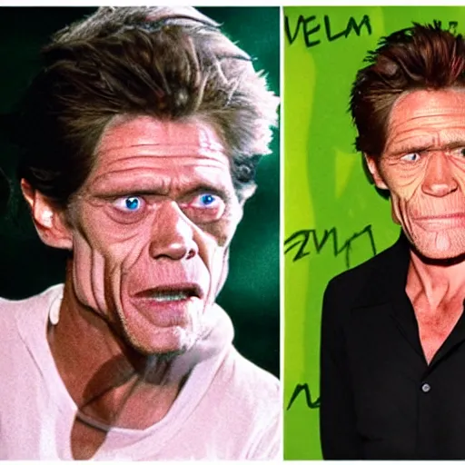 Image similar to willem dafoe frozen in an ice cube