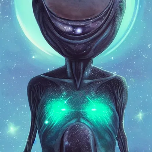 Image similar to The most beautiful alien in the universe