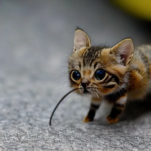 Image similar to photo of world's smallest cat the size of a honeybee