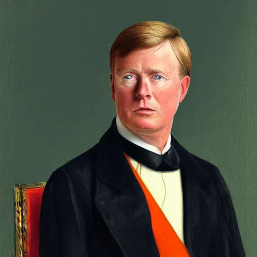 Prompt: a photo of King Willem Alexander from the Netherlands, 8k image, photorealistic