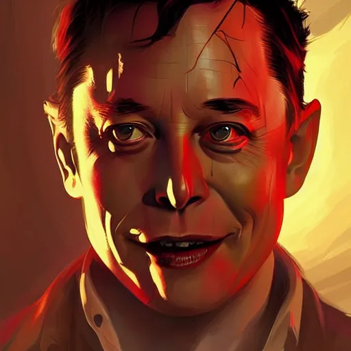 Image similar to elon musk ( 1 9 8 7 ), horror, game design fanart by concept artist gervasio canda, behance hd by jesper ejsing, by rhads, makoto shinkai and lois van baarle, ilya kuvshinov