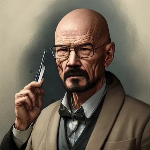 Image similar to chinese walter white, intricate, highly detailed, digital painting, artstation, concept art, smooth, sharp focus, illustration, unreal engine 5, 8 k, art by artgerm and greg rutkowski and alphonse mucha