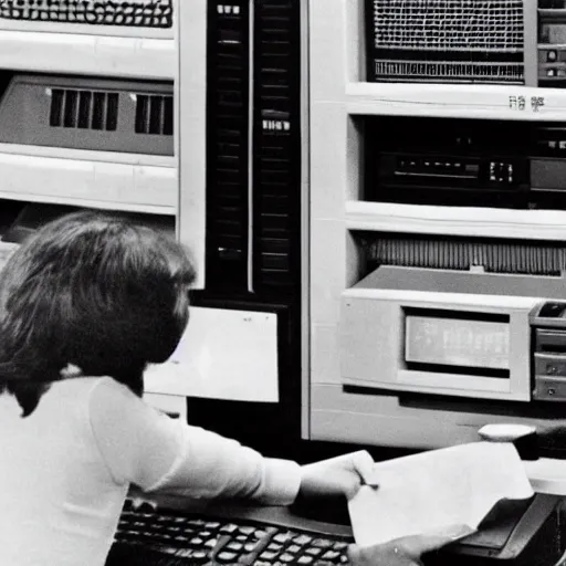 Prompt: these computer telephone units have been recalled as dangerous radio shack photo 1 9 7 7