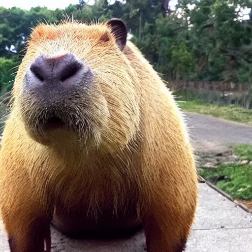 Image similar to a capybara that looks like Bernie Sanders