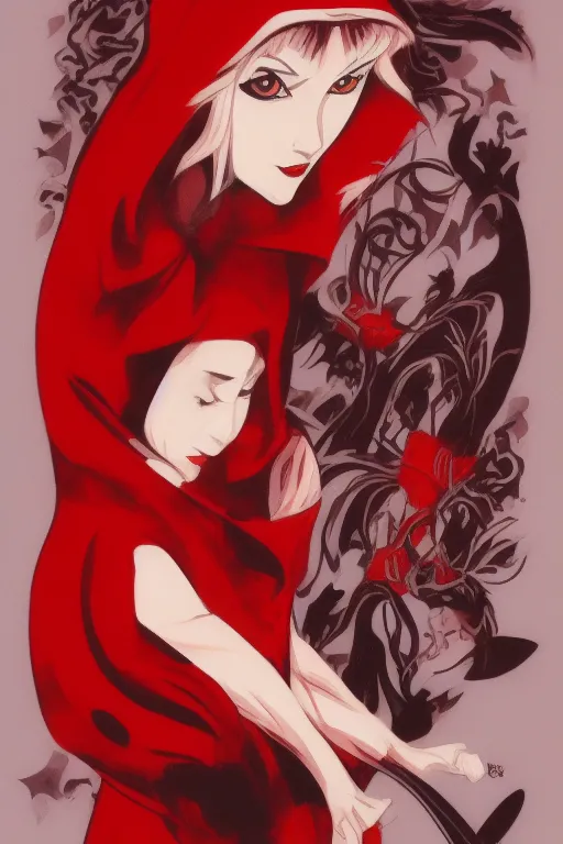 Image similar to little red ridinghood by sho murase