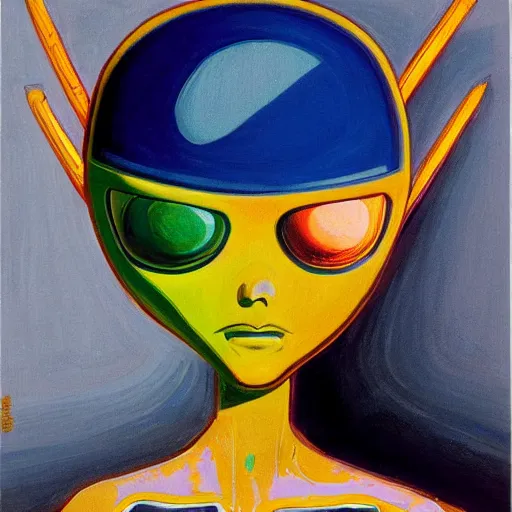 Image similar to alien by wayne thiebaud