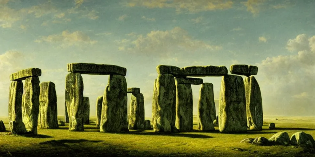 Image similar to stonehenge by ferdinand knab,