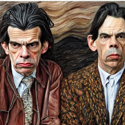 Image similar to high quality high detail painting by lucian freud, hd, nick cave