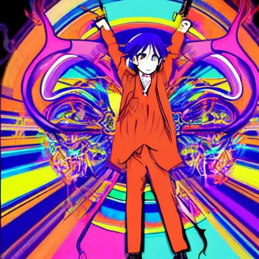 Image similar to me! me! me! psychedelic, anime