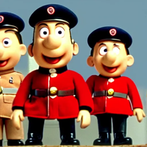 Image similar to herman goering in postman pat, bbc